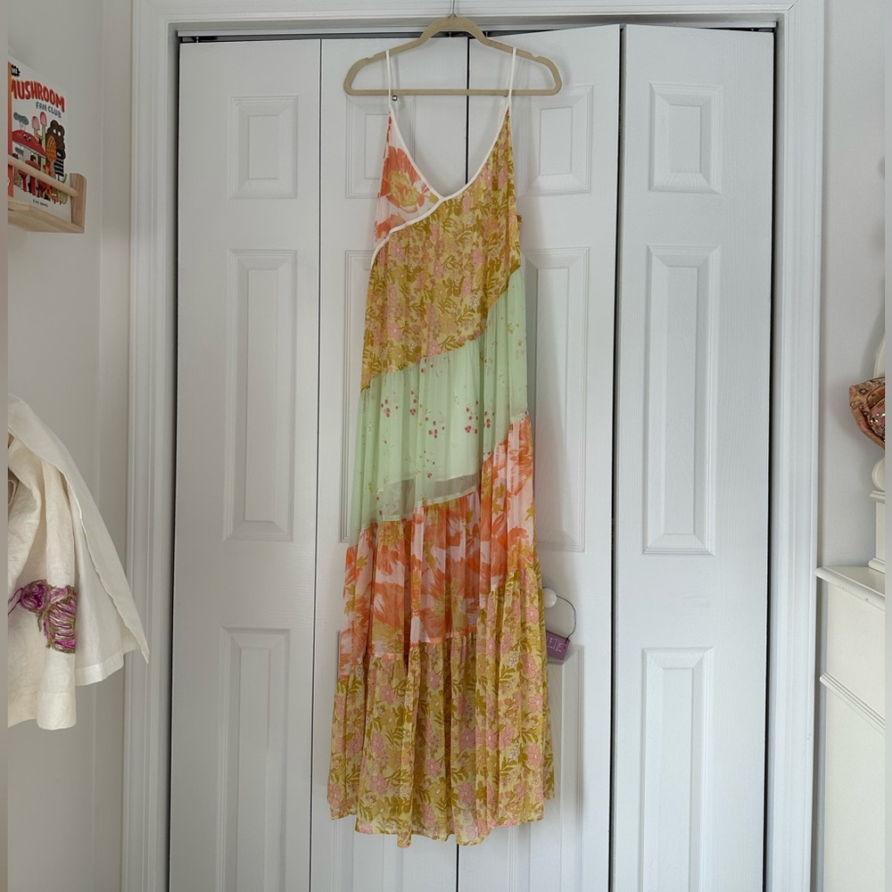 Free People Multicolor Floral Maxi Dress